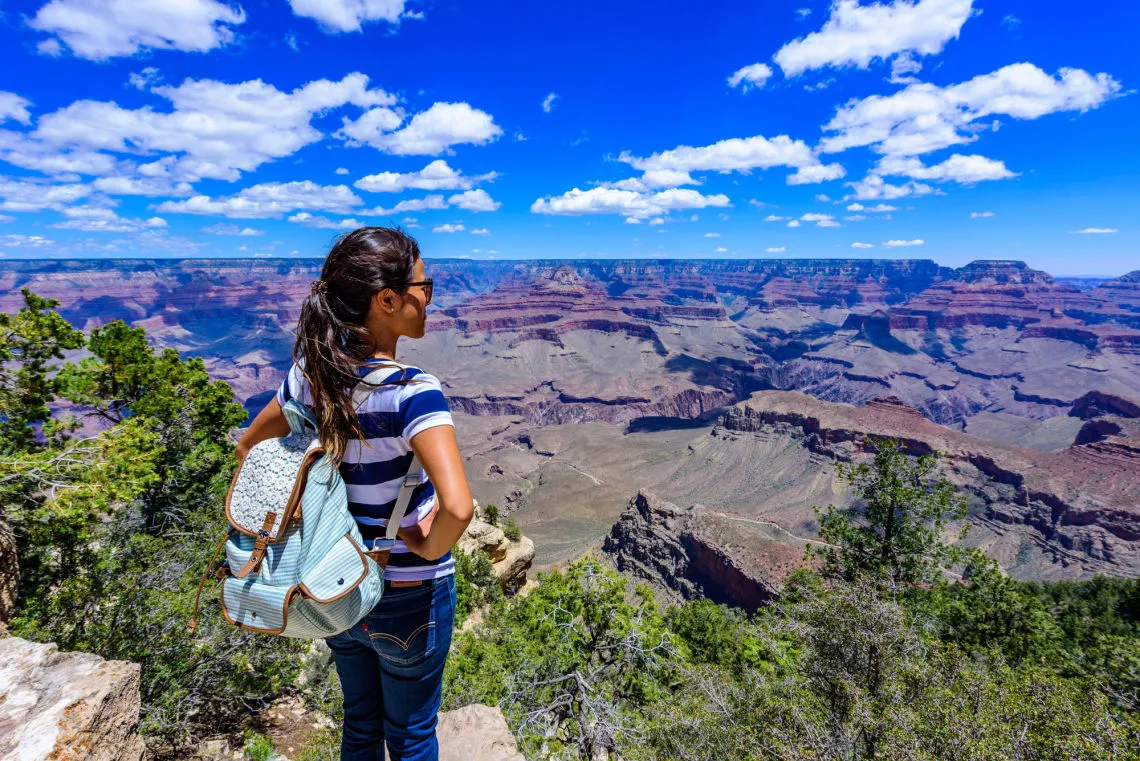 au pair visits the Grand Canyon