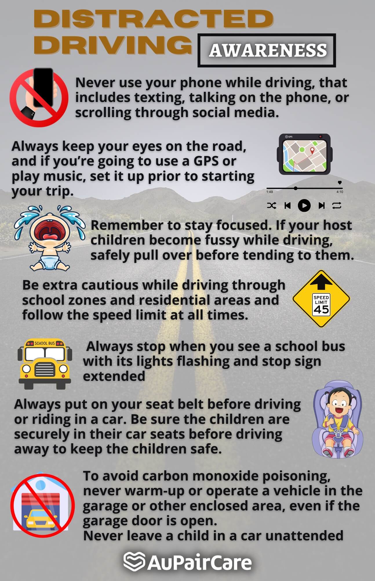 infographic about distracted driving