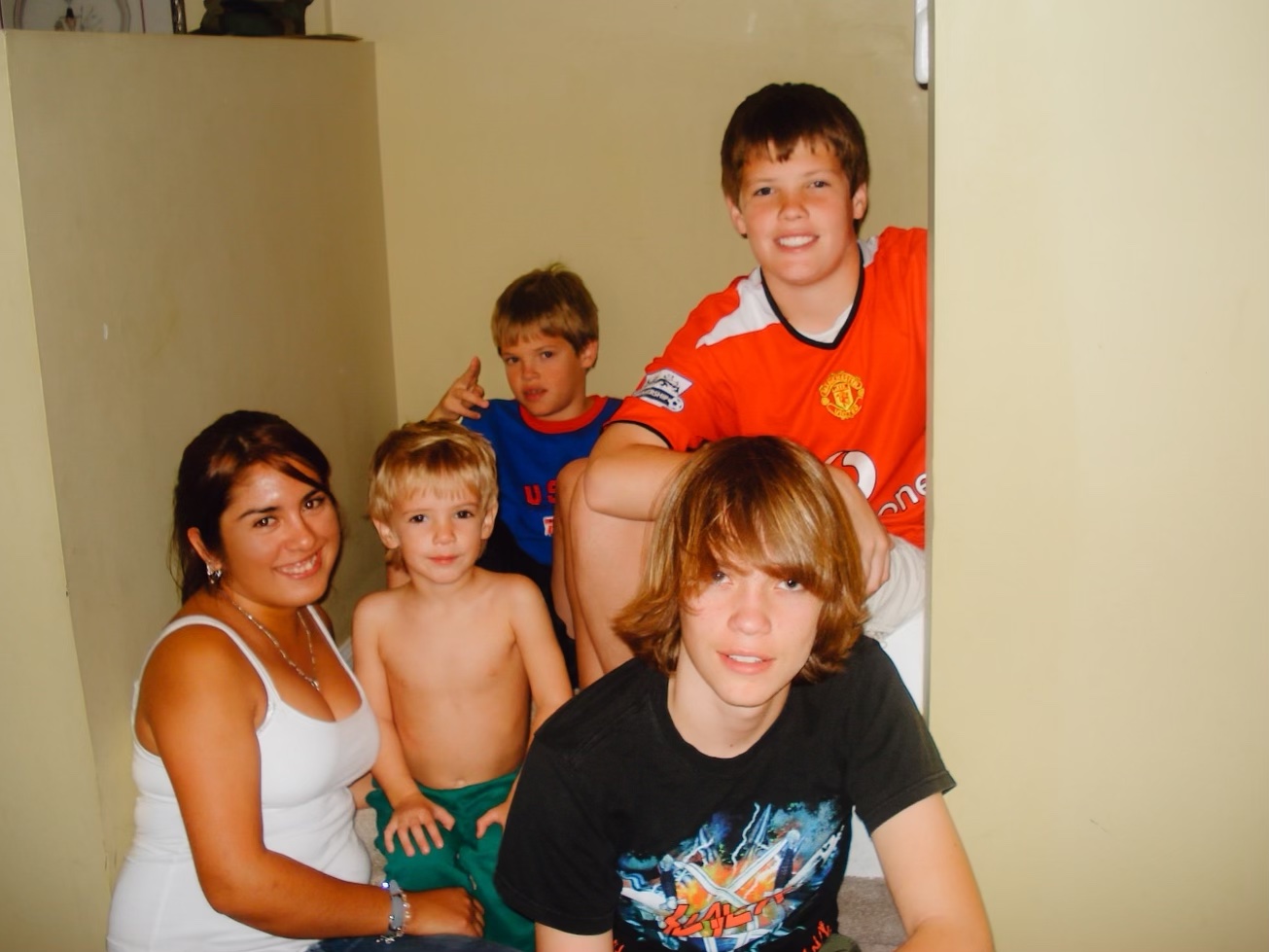 An au pair with kids