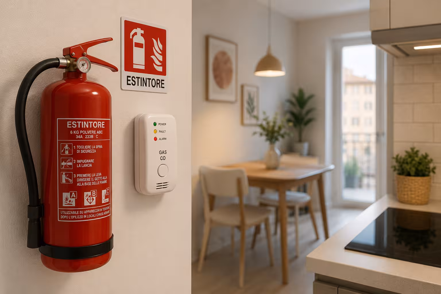Estintori e normativa antincendio per case vacanze: cosa è obbligatorio nel 2026