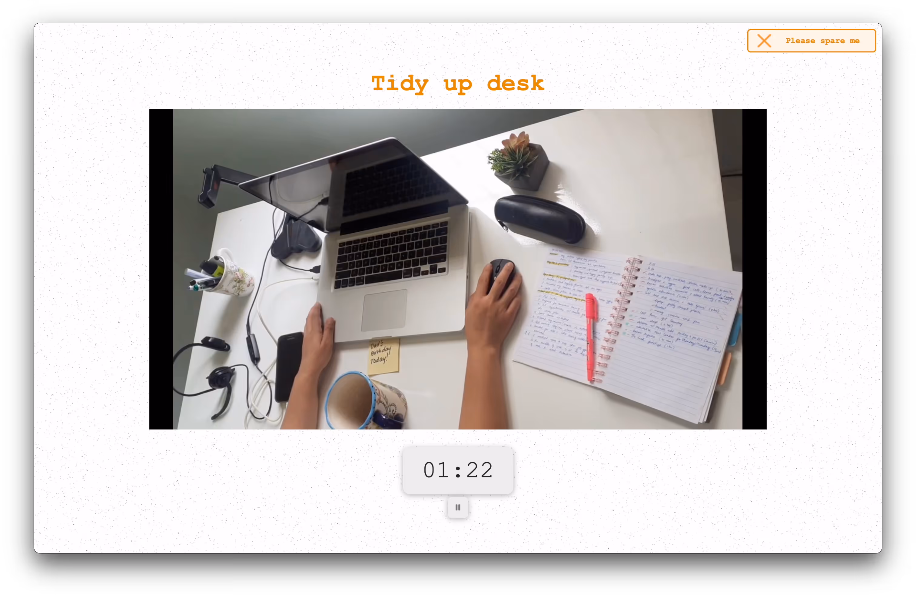 Screenshot of Focus Bear's habit feature