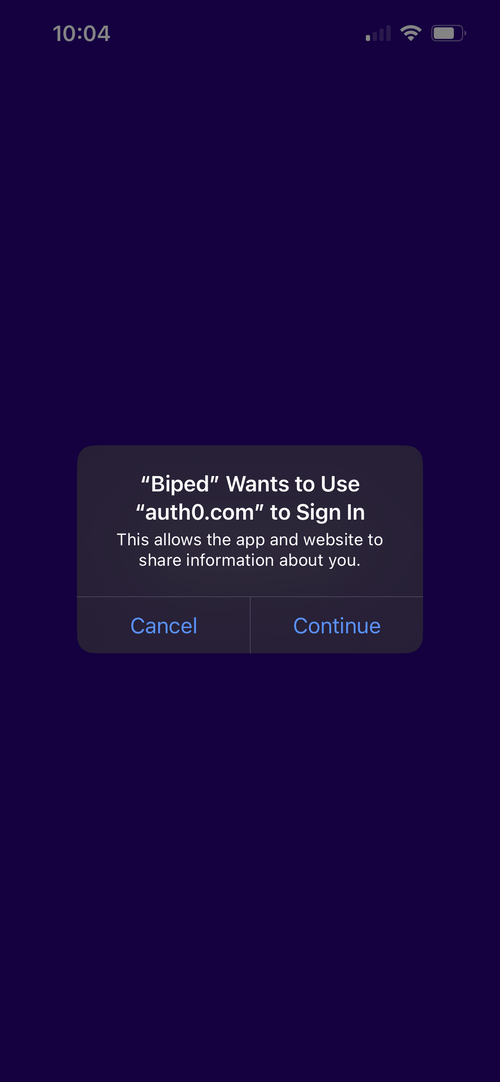 Screenshot of step 3, accept the notification to sign in