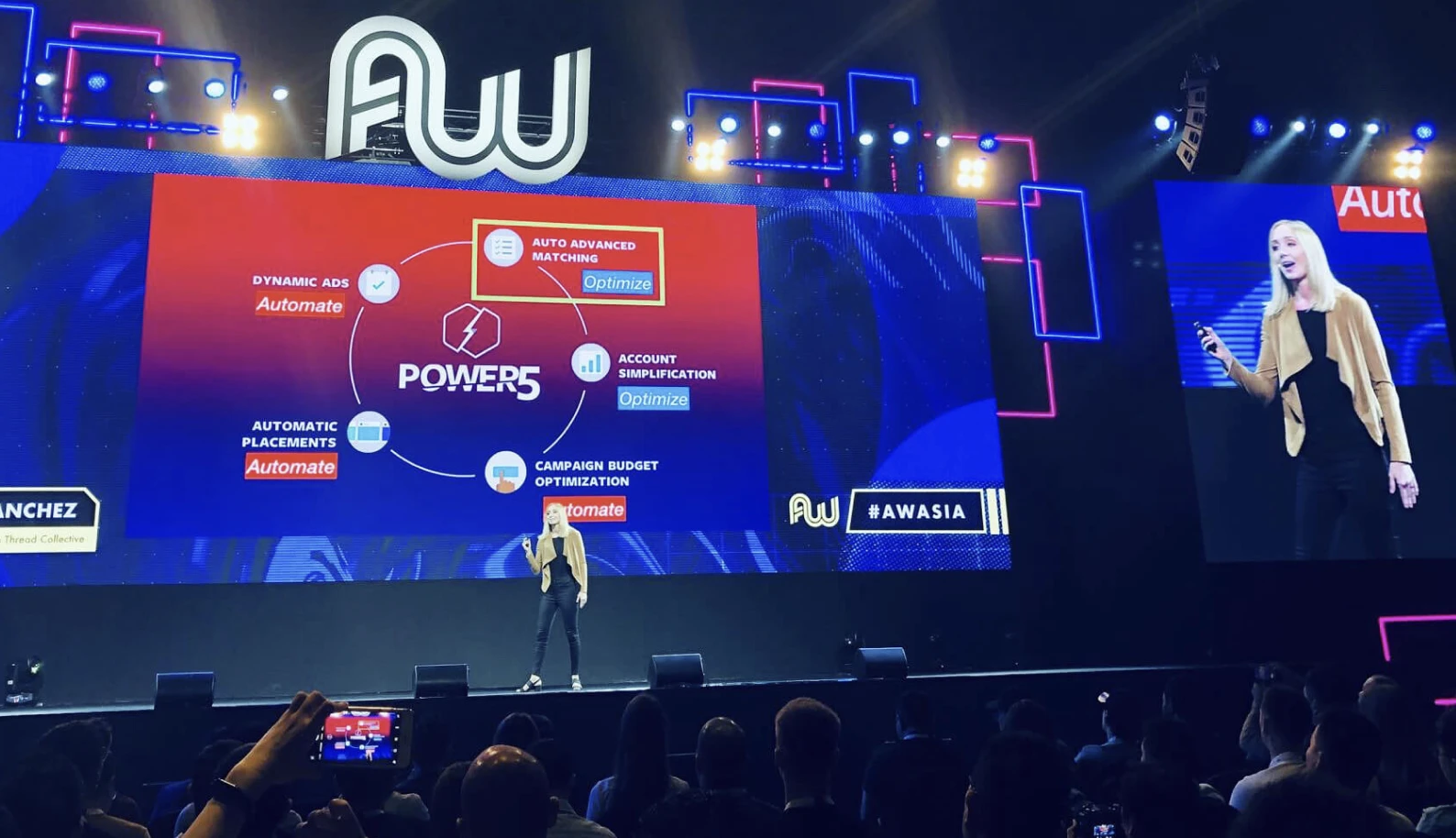 Savannah Sanchez on stage