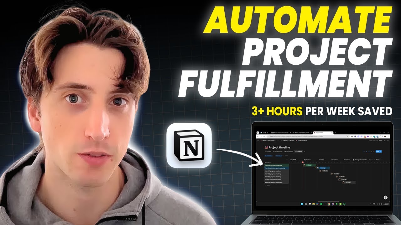 How to automate project setups in Notion (auto-tasks/project delivery)