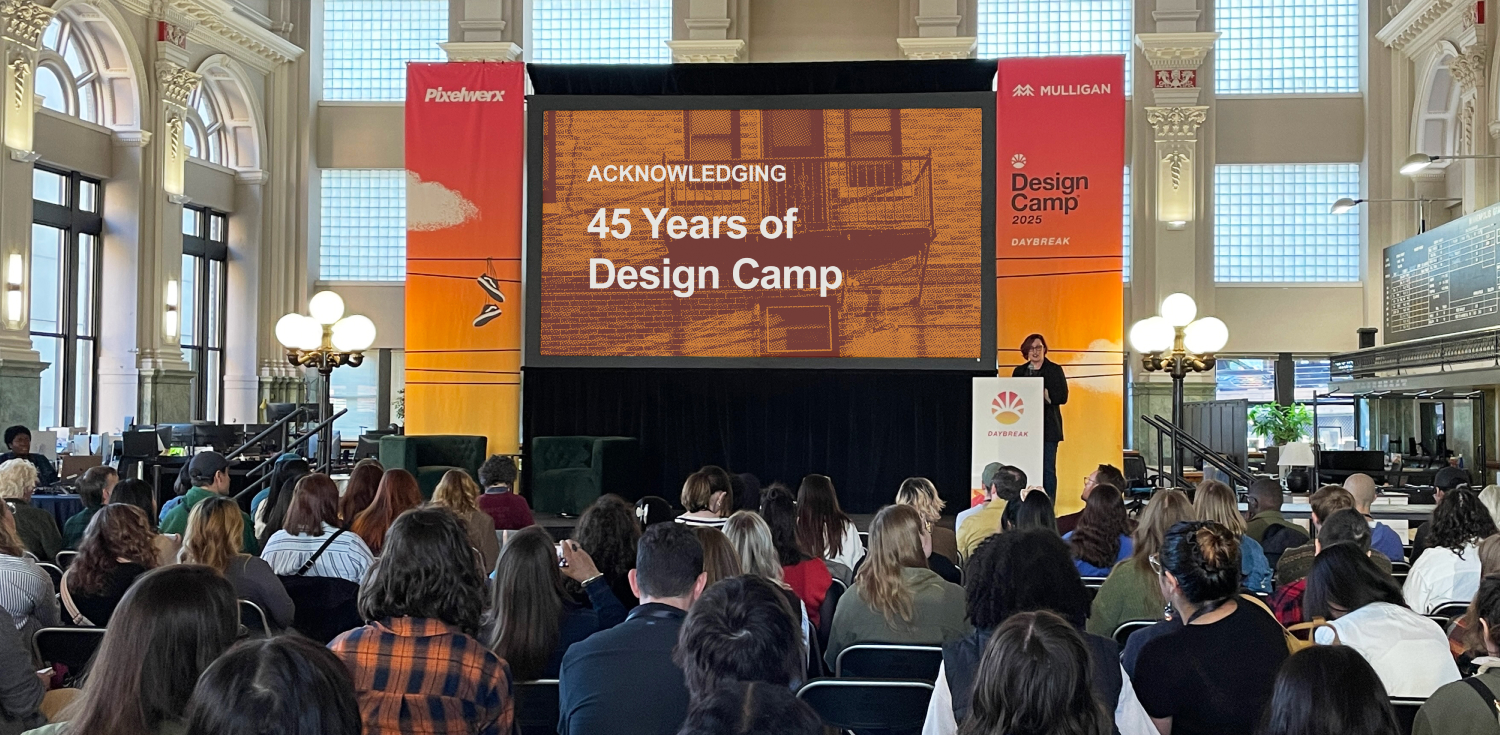 Design Camp 2025 Main Stage at the event.