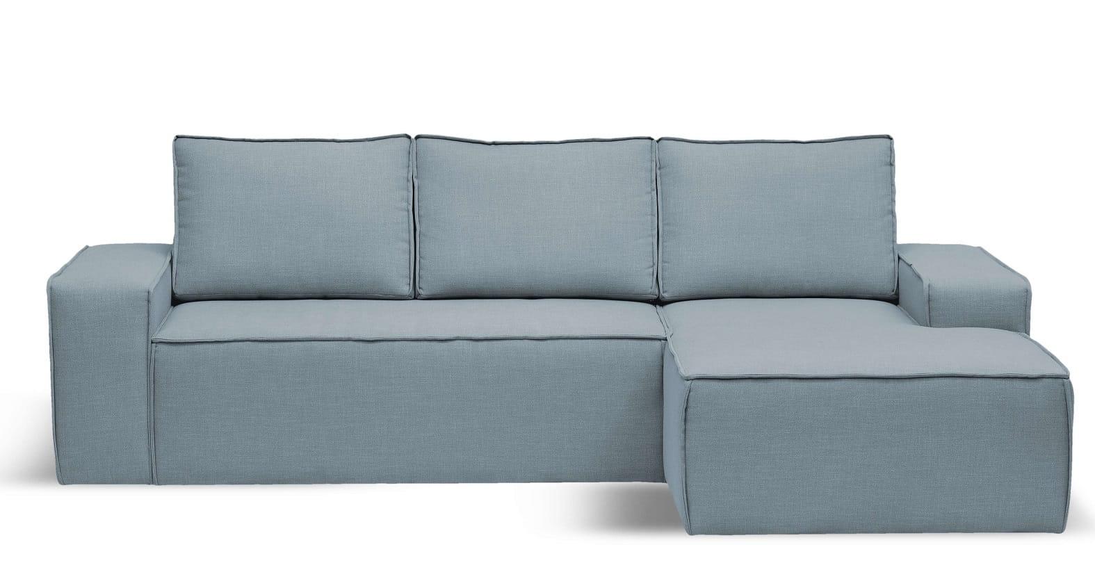 ScandicSofa Tulpaner – jasnoniebieski narożnik tapicerowany