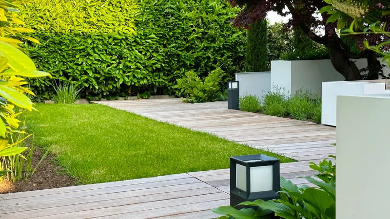 Modern New Zealand garden pathway design