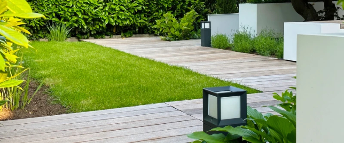 Modern New Zealand garden pathway design