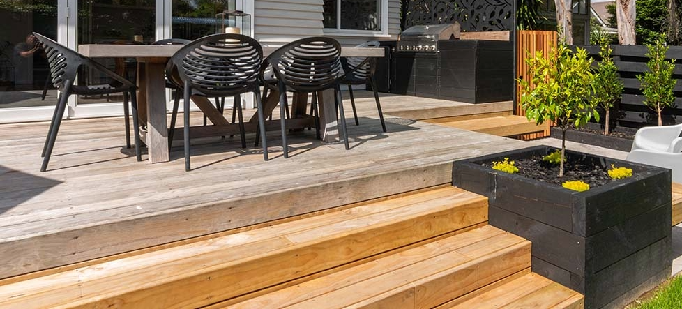 deck and patio landscaping NZ
