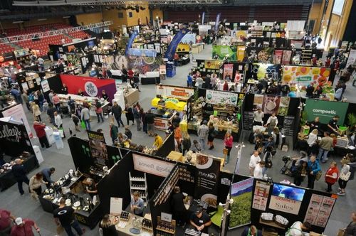 Tauranga Food Show exhibition stands from above