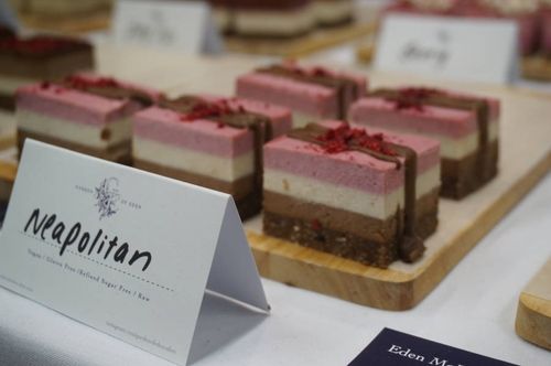 Brownie display at the Tauranga Food Show