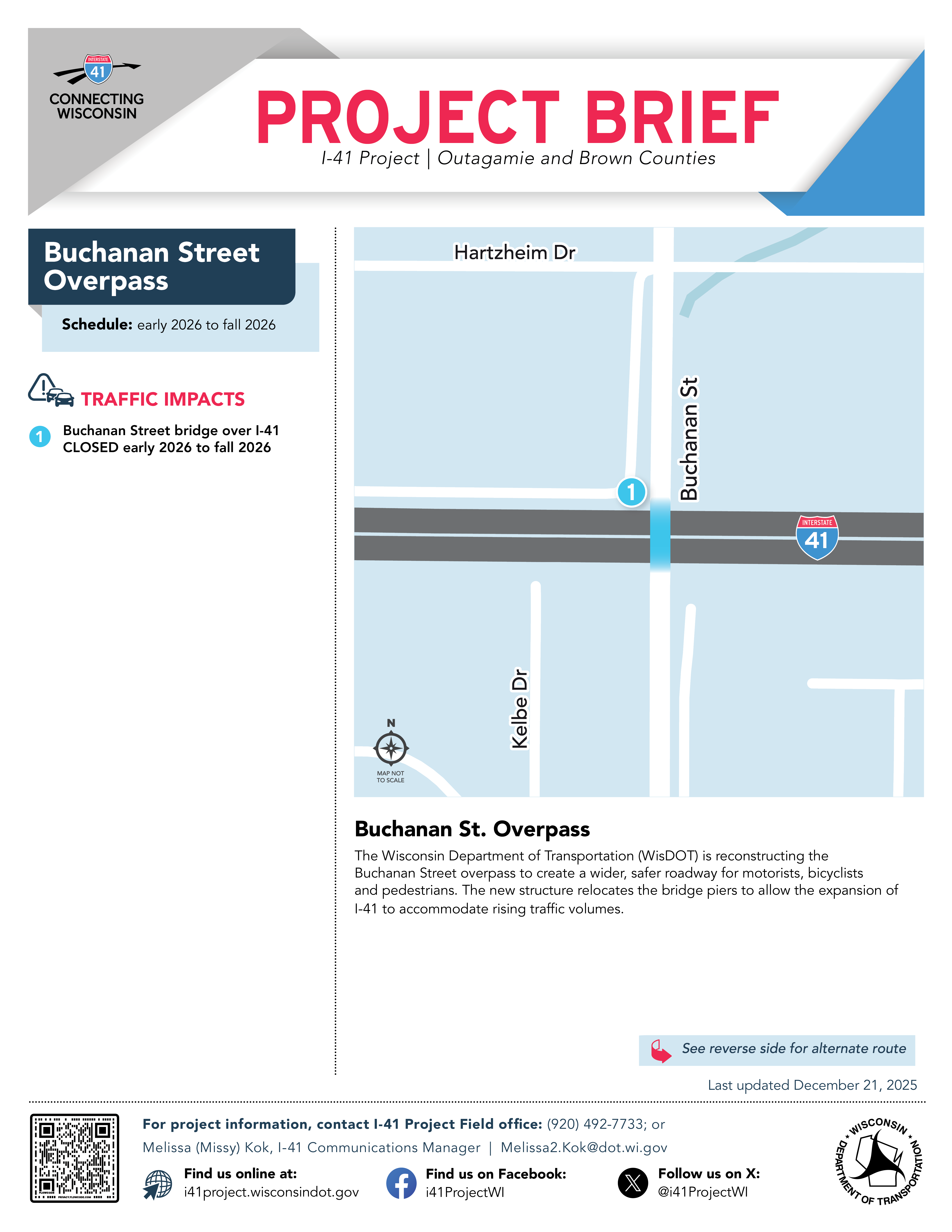 Page one of Ballard Road's Project brief, click to open into a PDF.