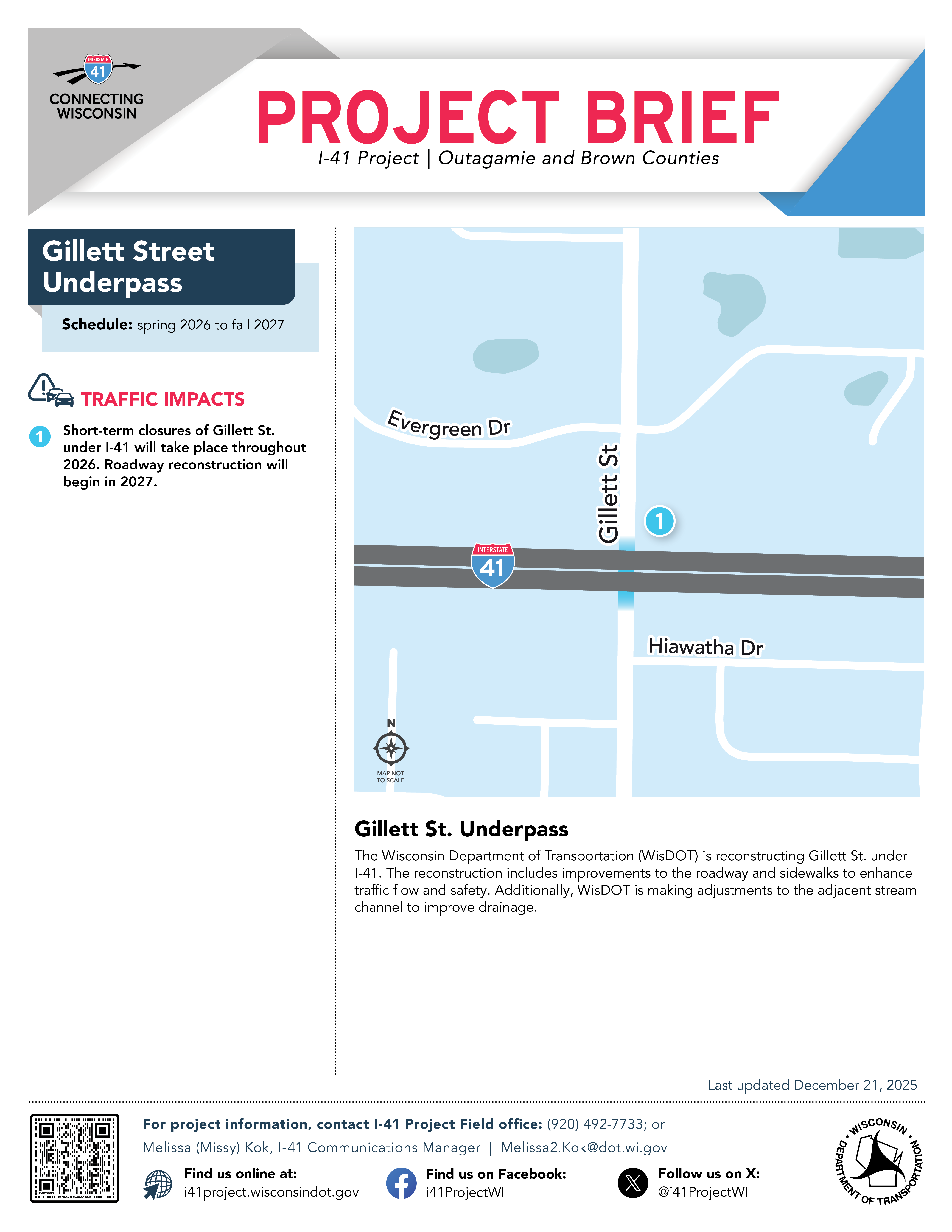 Page one of Ballard Road's Project brief, click to open into a PDF.