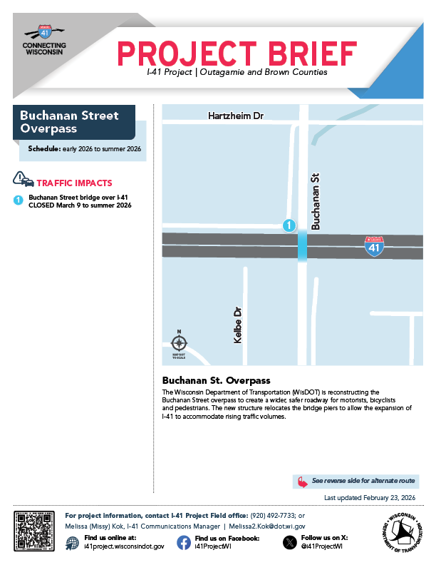 Page one of Ballard Road's Project brief, click to open into a PDF.