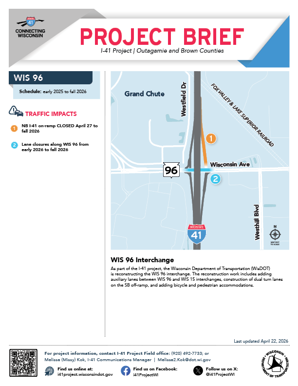 Page one of WIS 96's Project brief, click to open into a PDF.