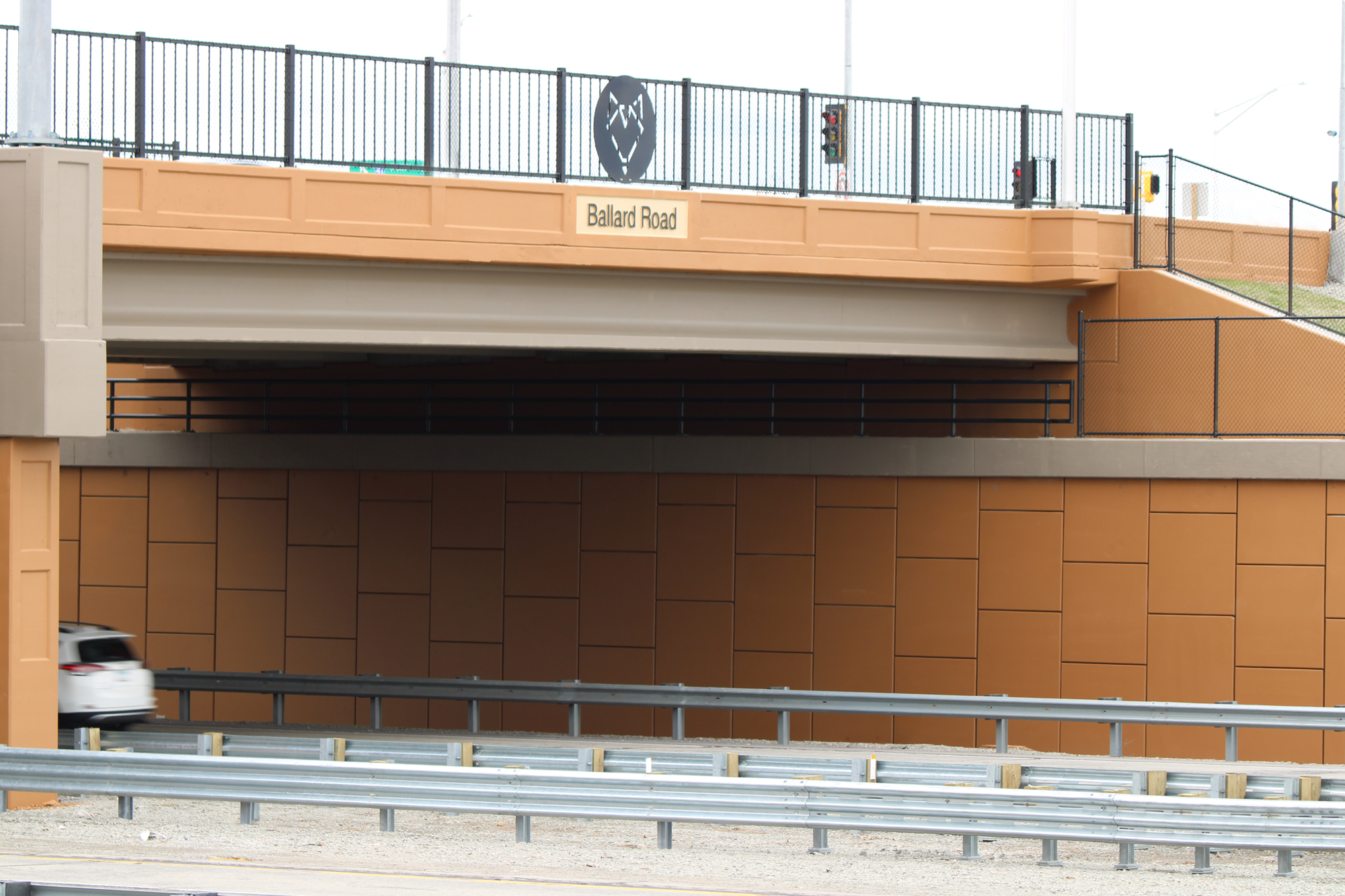 Image of the new Ballard Road overpass.