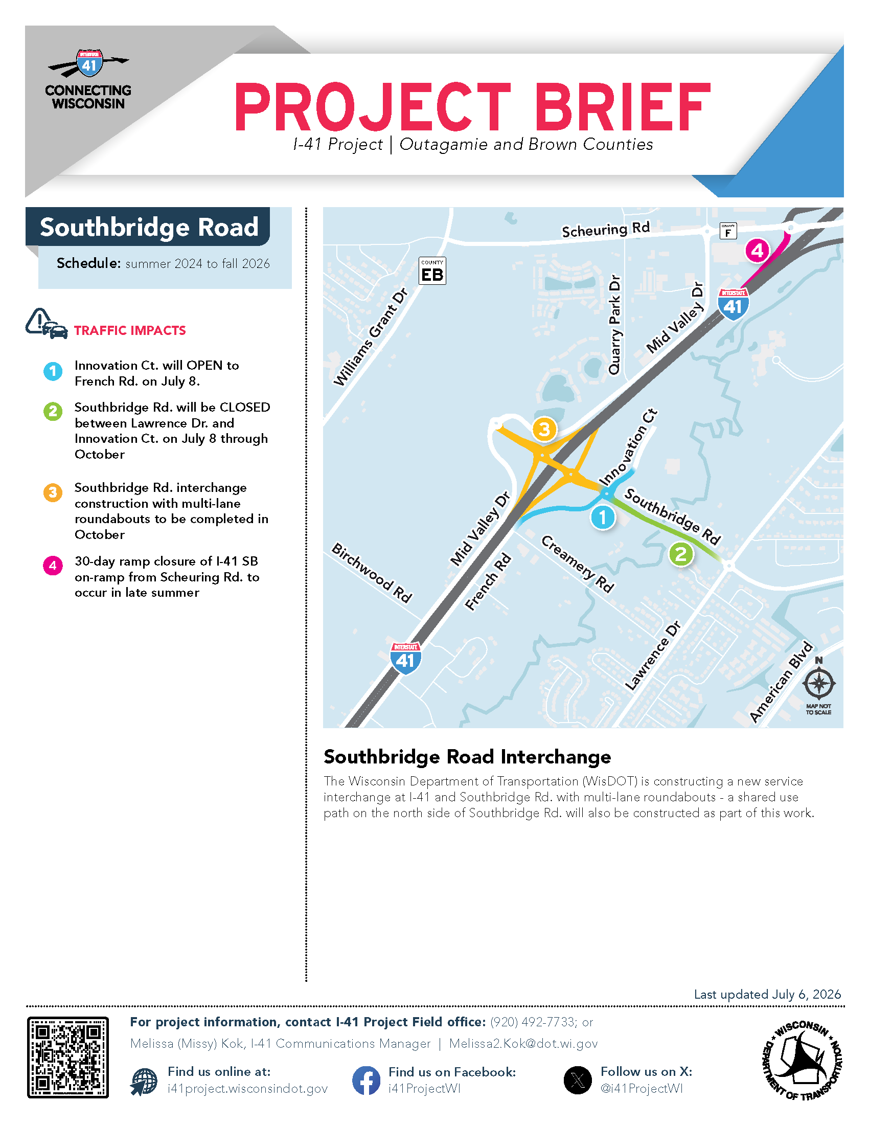 Page one of Southbridge Road's Project brief, click to open into a PDF.