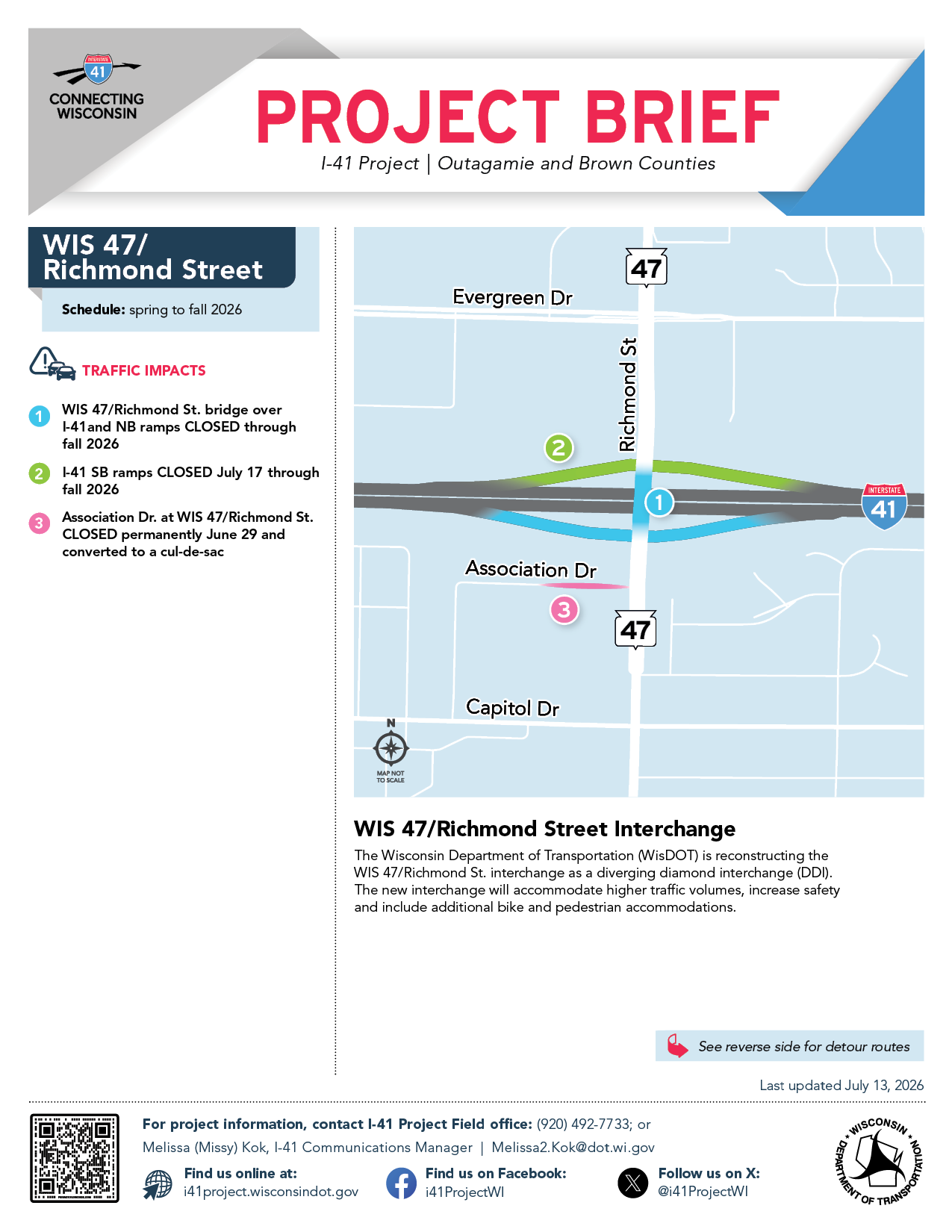 Page one of Ballard Road's Project brief, click to open into a PDF.