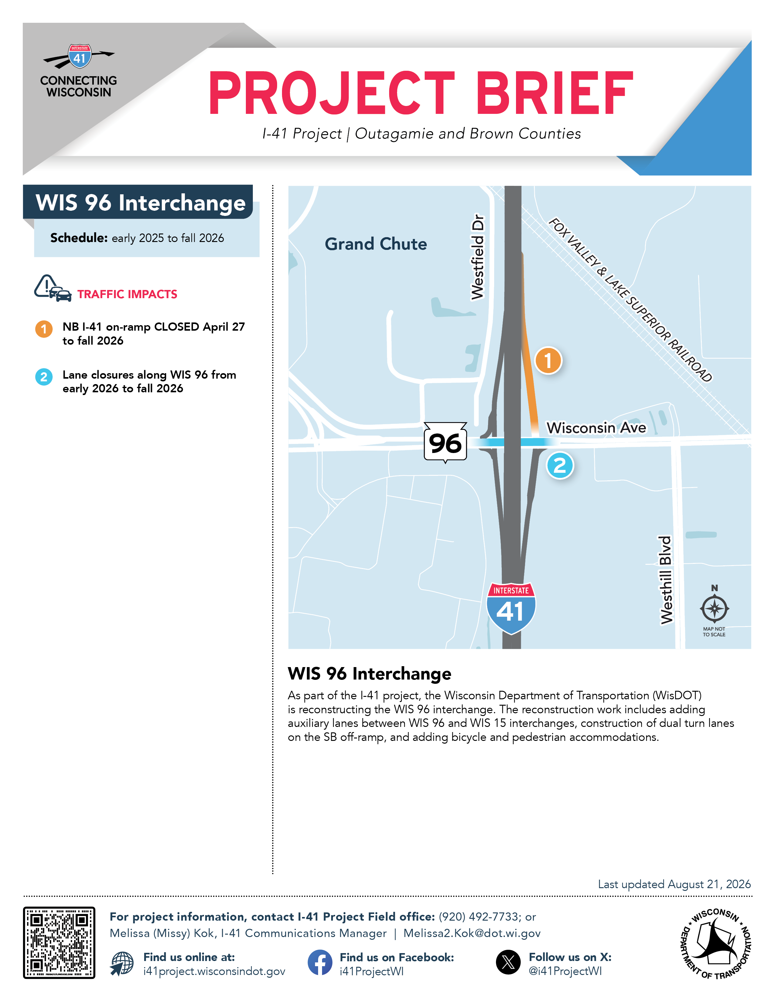 Page one of WIS 96's Project brief, click to open into a PDF.