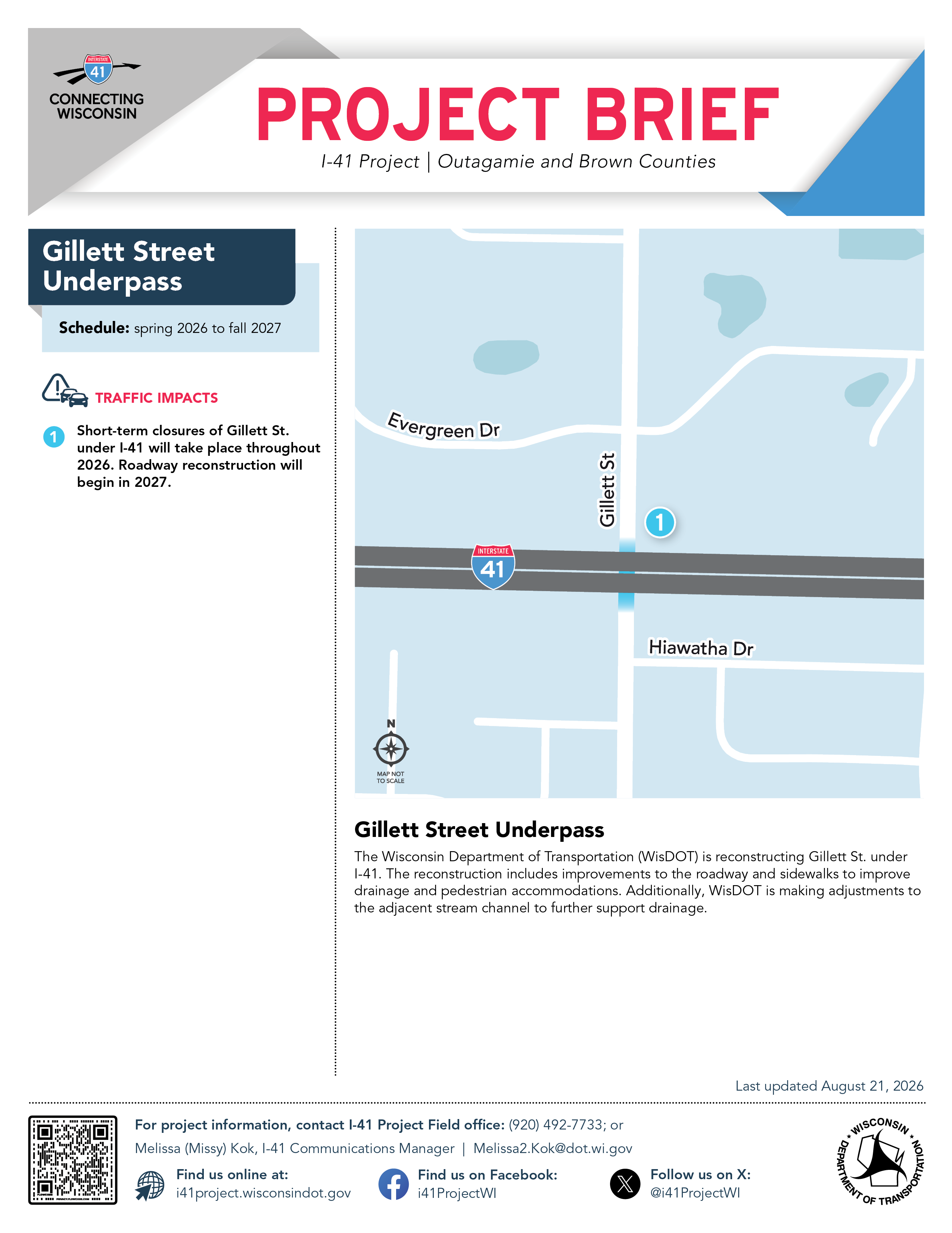 Page one of Ballard Road's Project brief, click to open into a PDF.