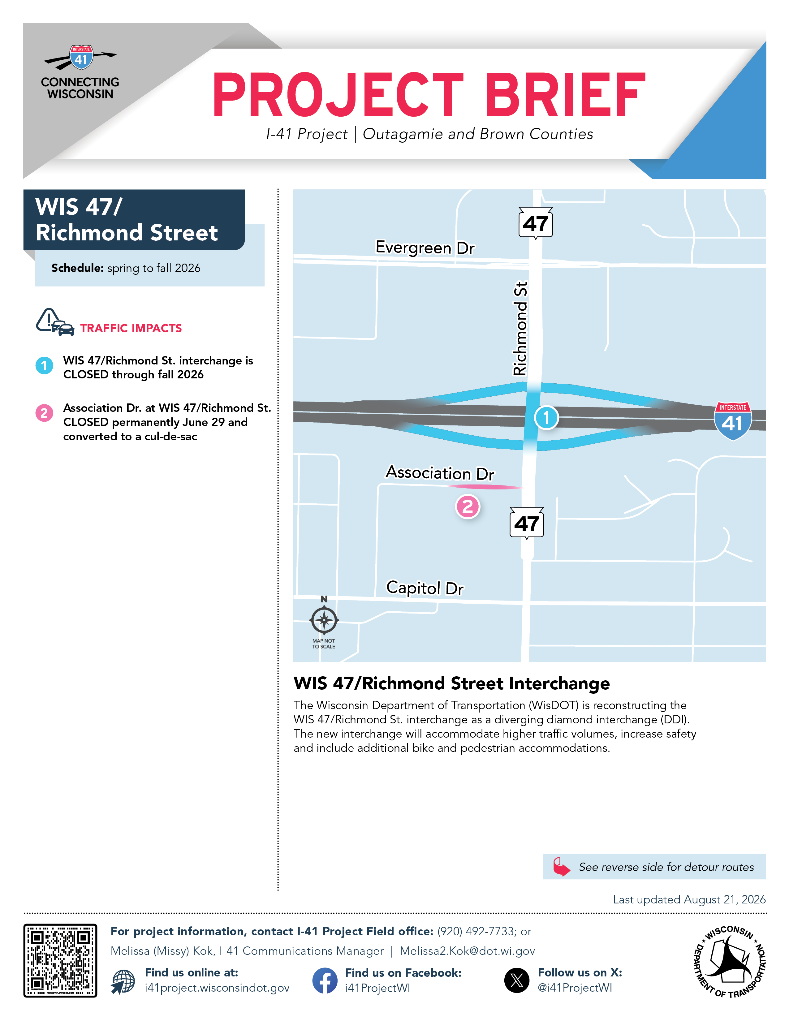 Page one of Ballard Road's Project brief, click to open into a PDF.