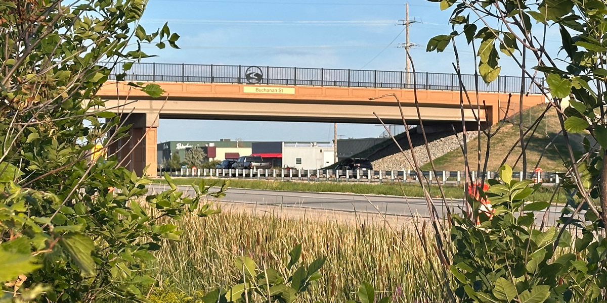Image of Buchanan completed overpass