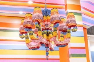 A chandelier made of paperAI-generated content may be incorrect.