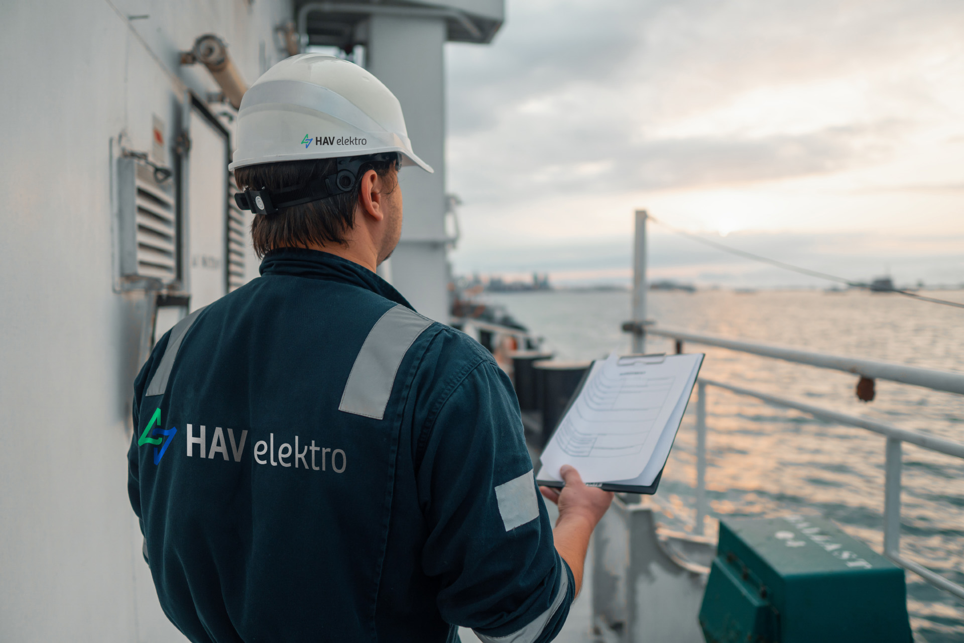 Hav elektro på jobb skip