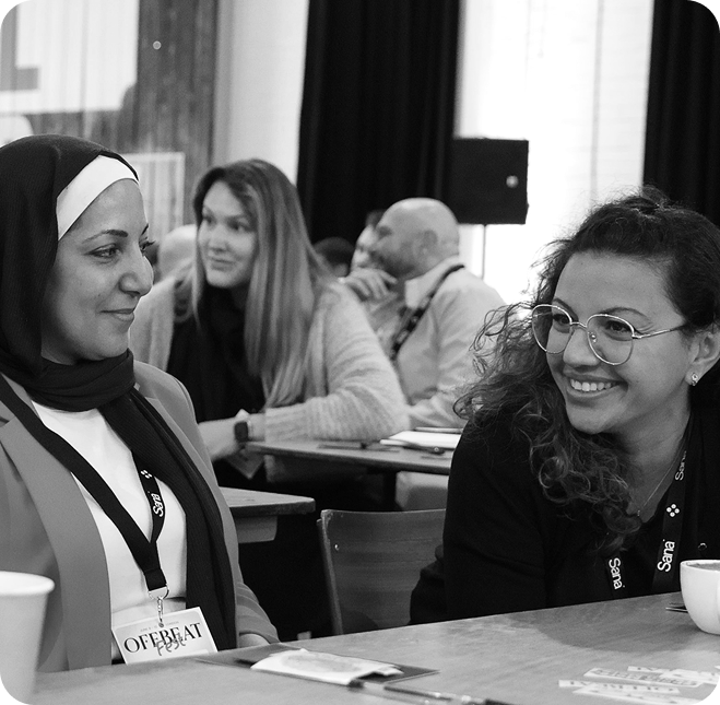 Participants talking at Offbeat Fest London