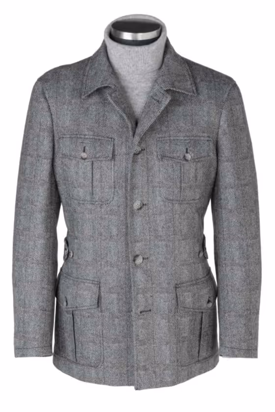 Grijze Safari Jacket