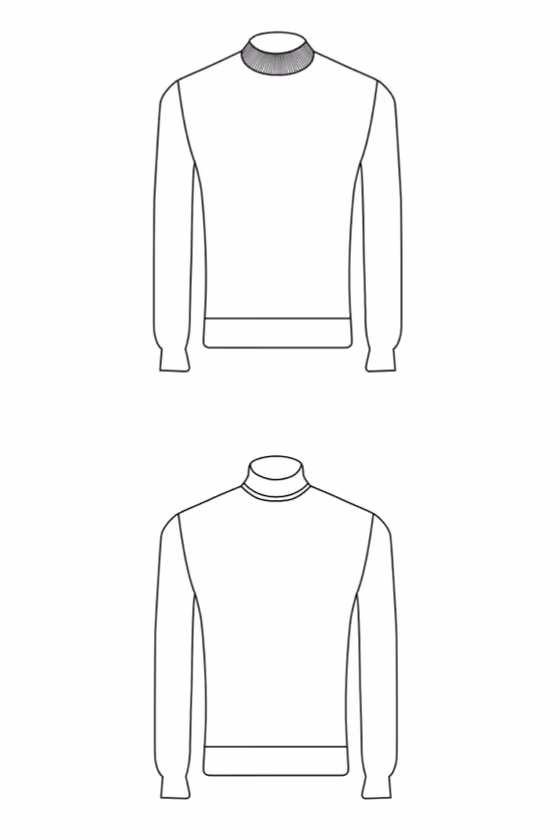 Crew Neck | V-Neck | Turtleneck | Lupetto