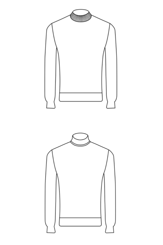 Crew Neck | V-Neck | Turtleneck | Lupetto