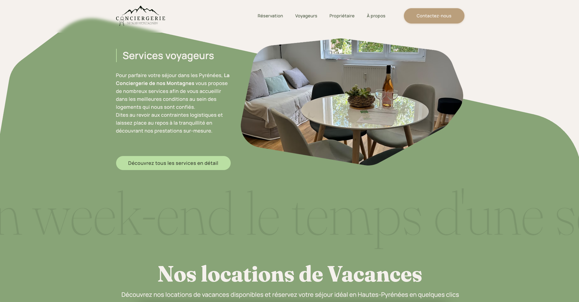 Conciergerie de nos Montagnes - Home