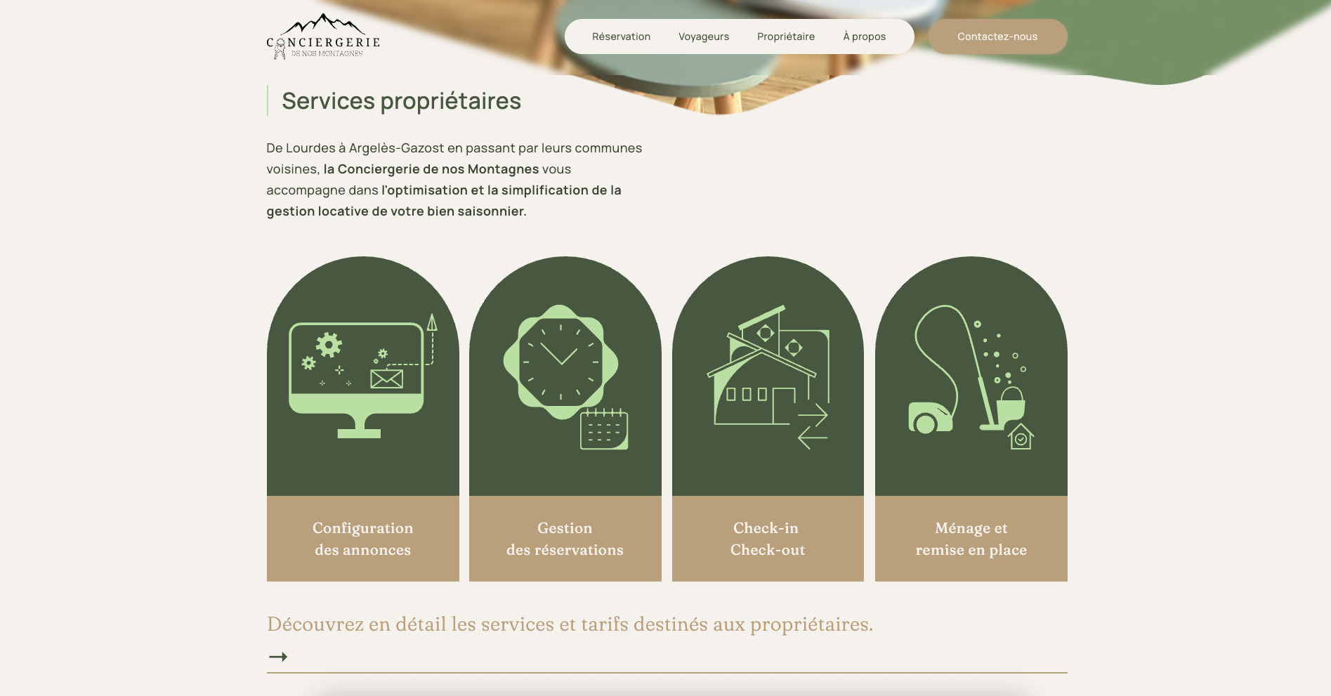 Conciergerie de nos Montagnes - Home