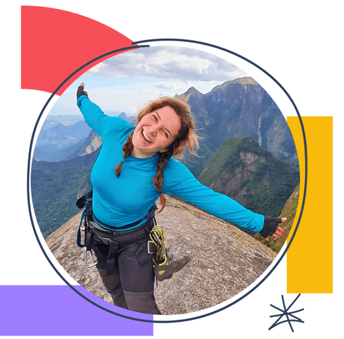 Fernanda Diva smiling in a forest