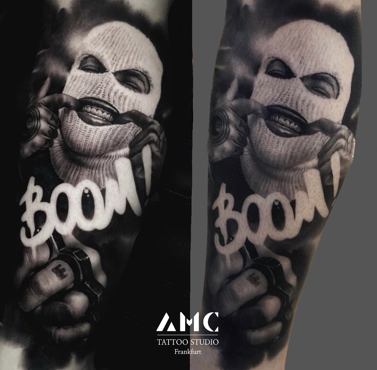 chicano tattoo frankfurt bein