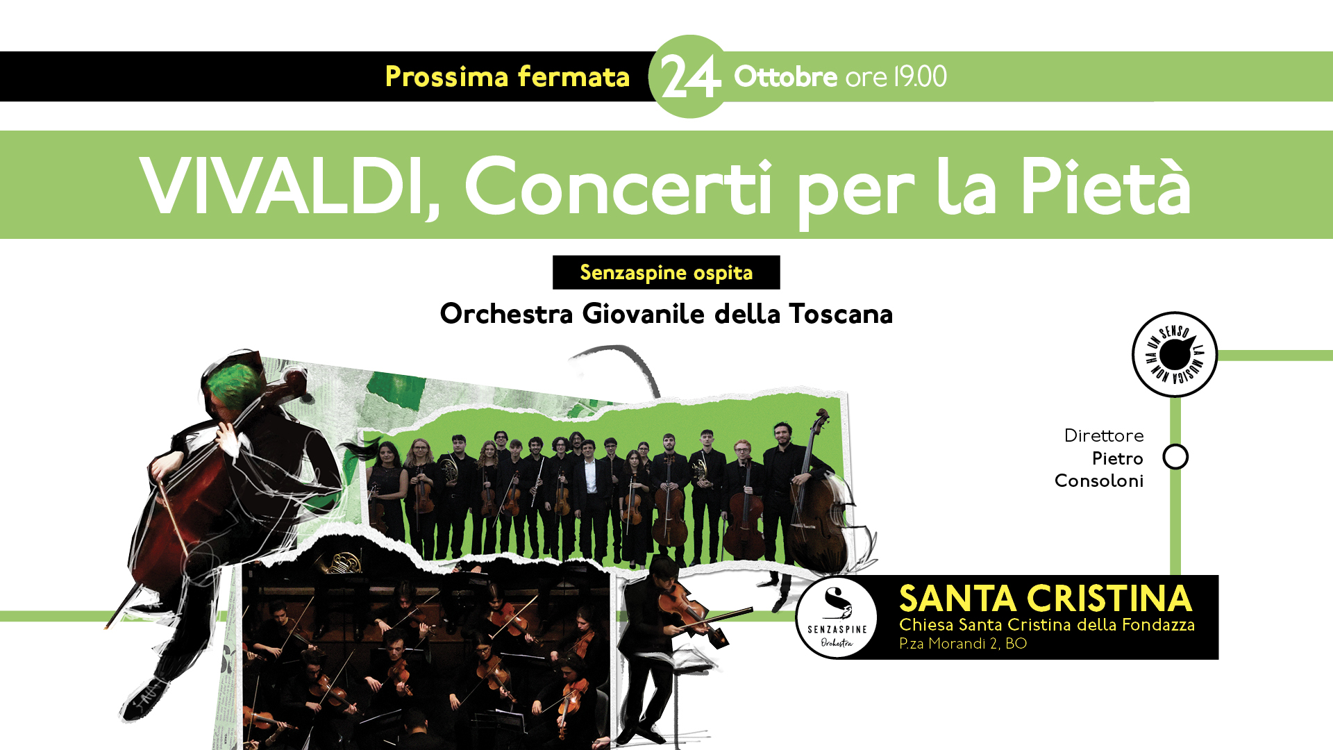 "VIVALDI, CONCERTI PER LA PIETÀ". SENZASPINE OSPITA: Orchestra Giovanile della Toscana