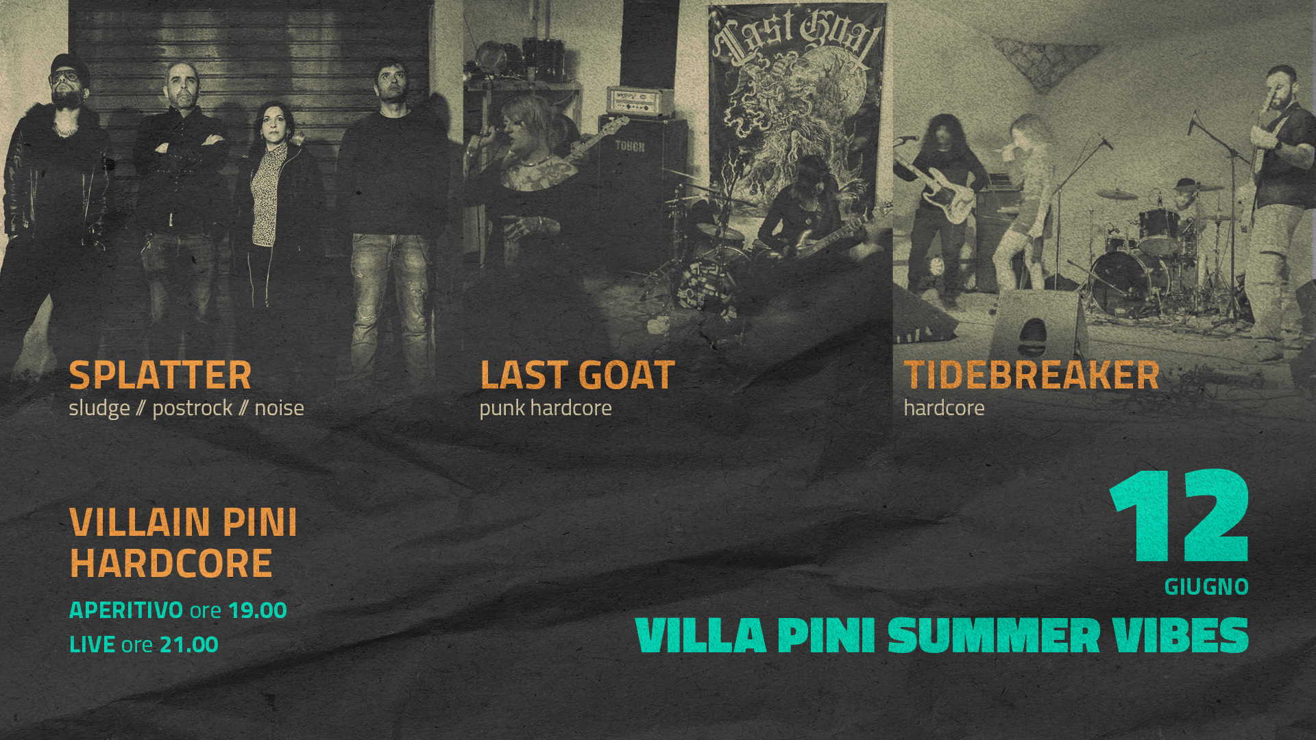 VILLAIN PINI HARDCORE | SPLATTER + LAST GOAT + TIDEBREAKER
