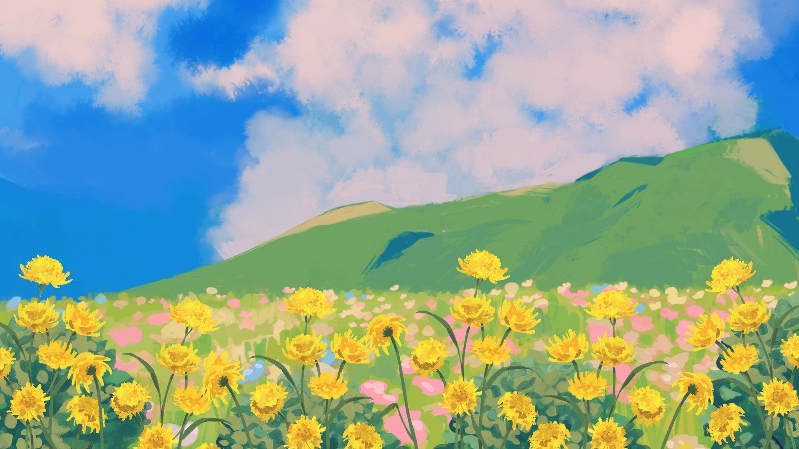 canva-yellow-and-green-flower-field-desktop-wallpaper-loN47ijKd8o image