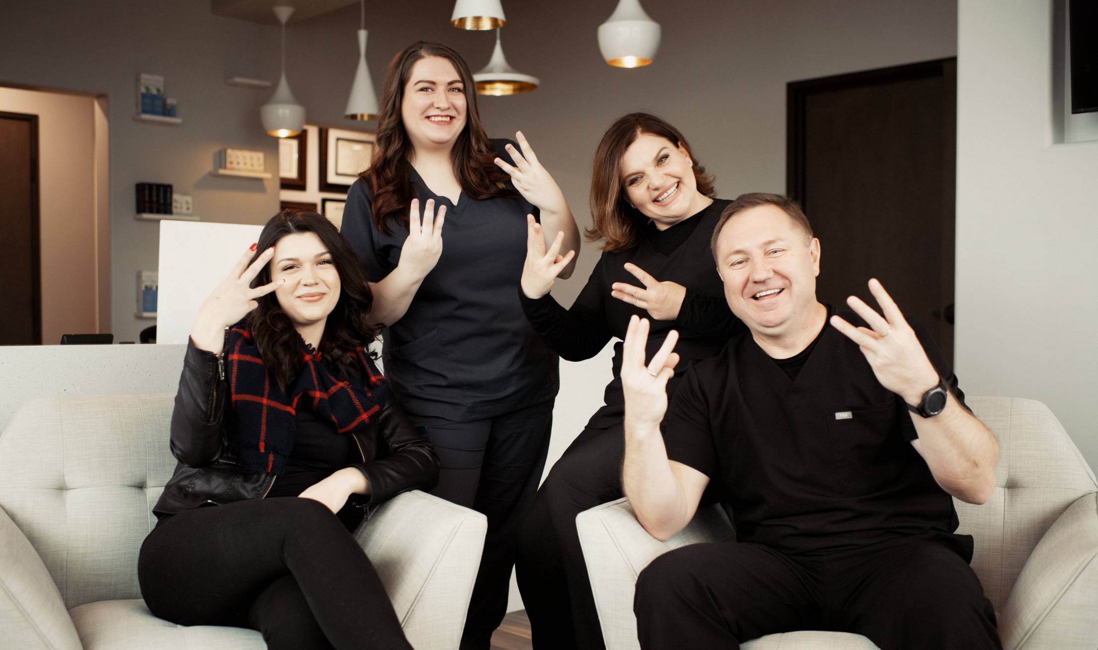 Windsong Dental Team smiling 