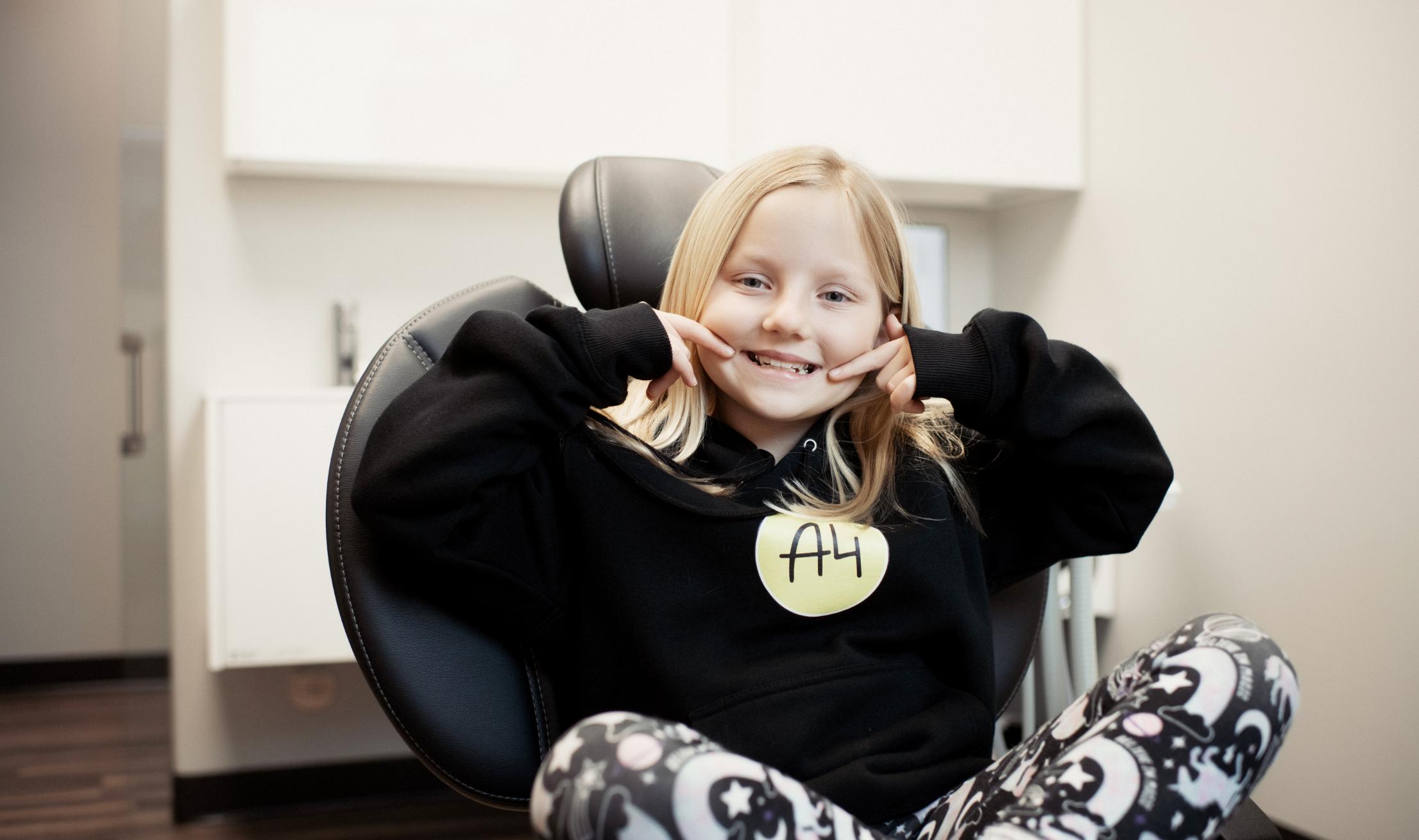 child patient smiling