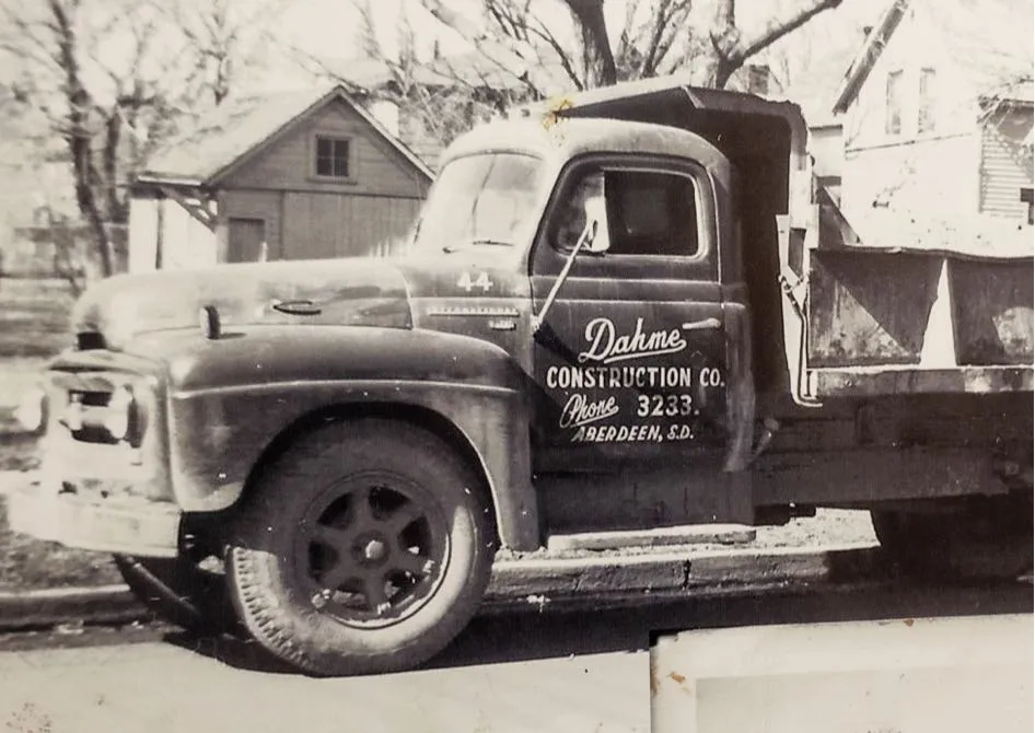 Old photo of Dahme truck
