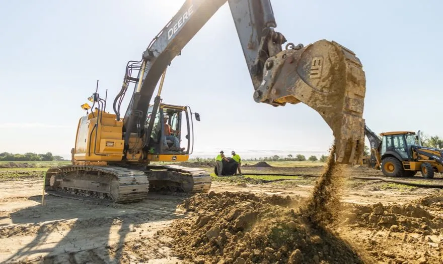 excavator digging