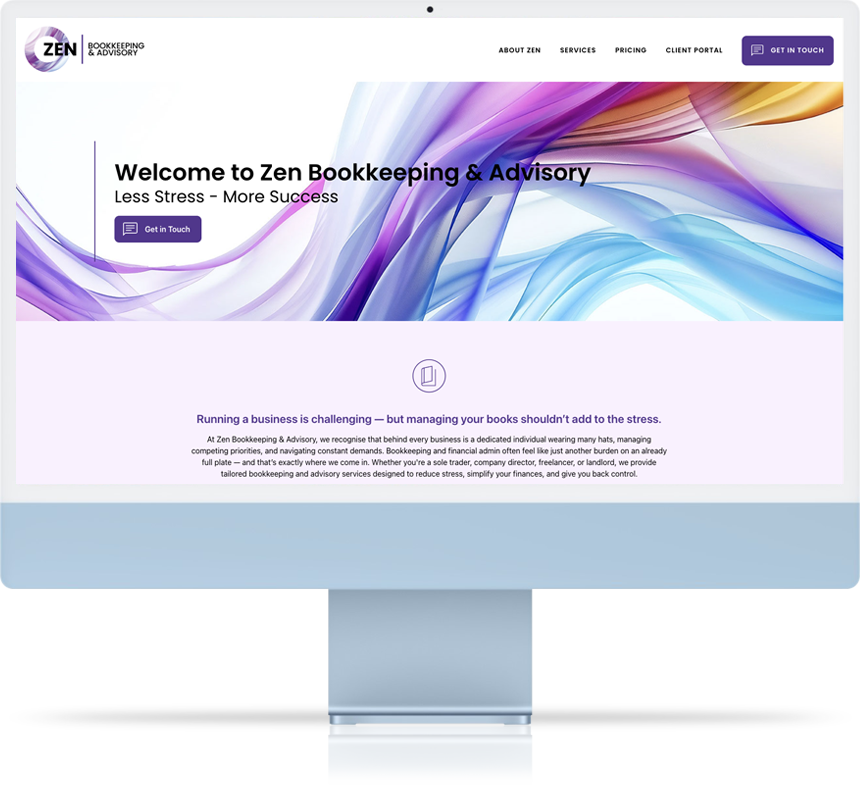 Zen Accounting Web design Cornwall
