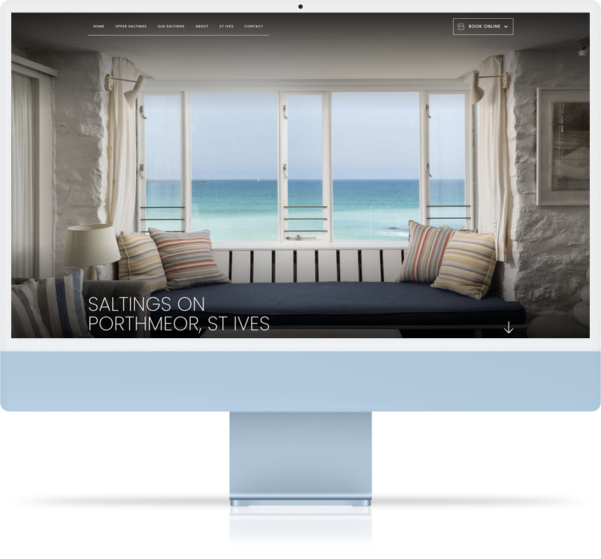 Saltings On Porthmeor Web design Cornwall