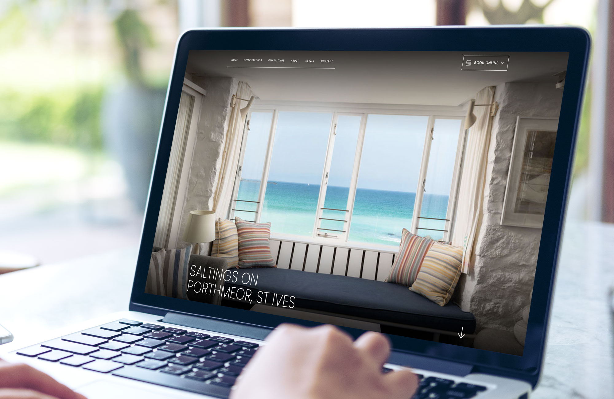 Saltings On Porthmeor web design St Ives