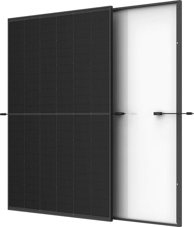 A Trina Solar bifacial dual glass photovoltaic module