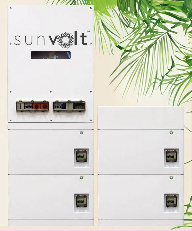 A Panasonic SunVolt energy storage unit