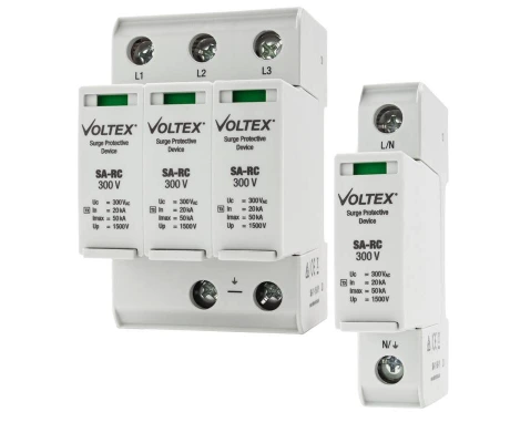 Voltex single pole and three pole surge arrestors