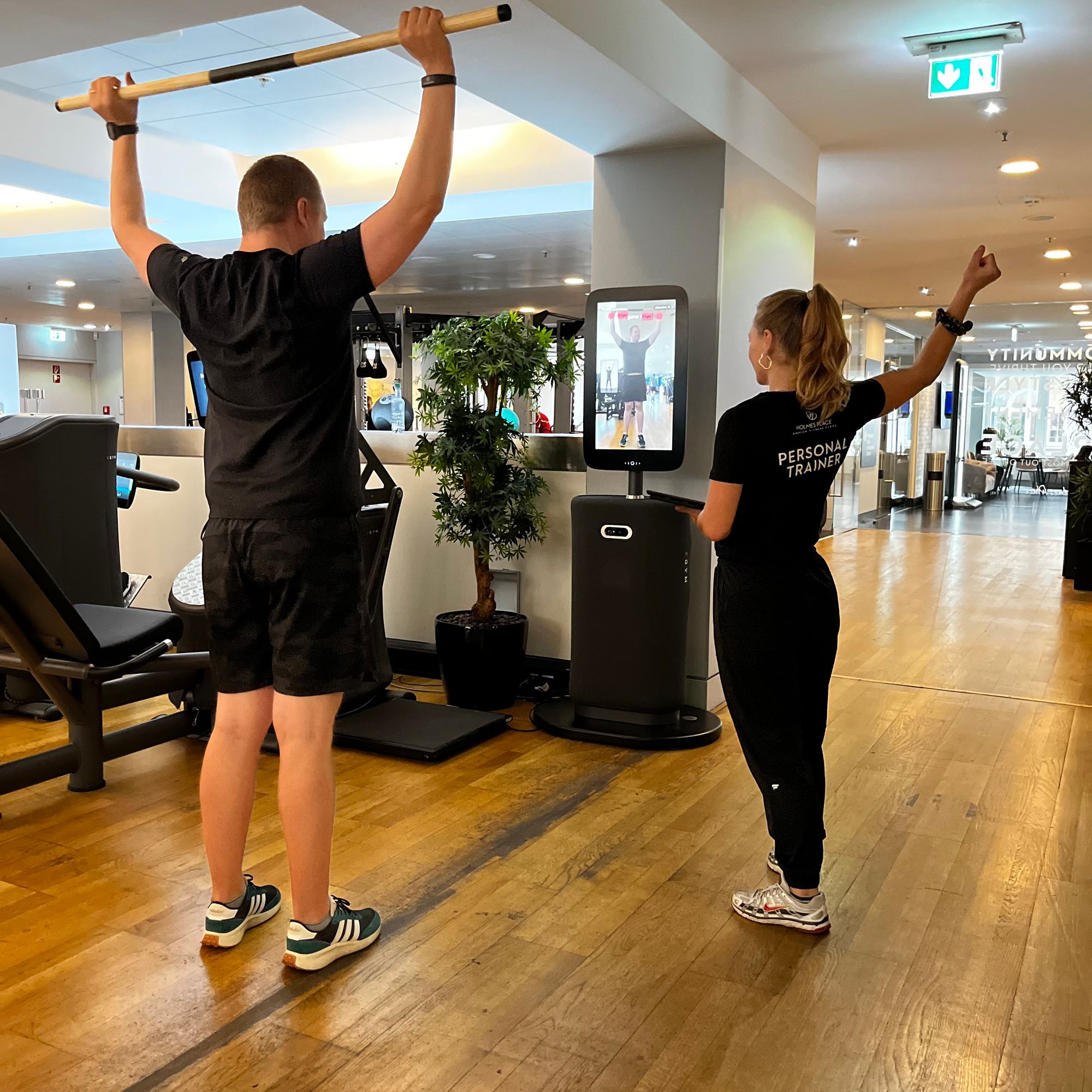 Die Finnische Sauna im Holmes Place Fitnessstudio am Potsdamer Platz.